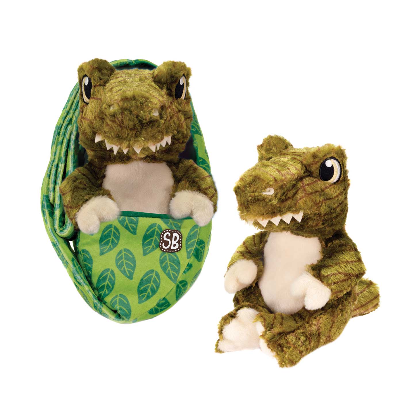 T-Rex Swaddle Babies Plush Toy 9.5 inch Baby Sling Carrier