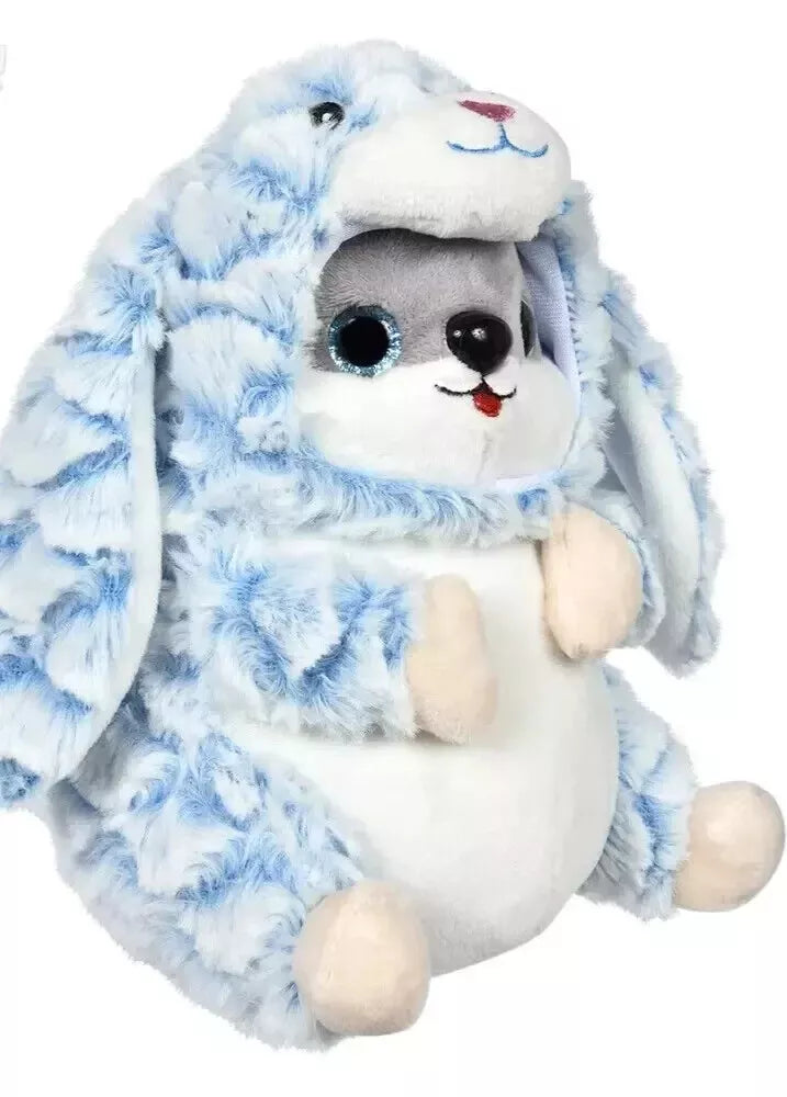 Belly Buddy Blue Bunny Hamster Plush Toy 10 inch