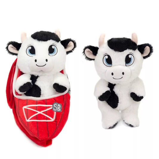 Cow Swaddle Babies Plush Toy 9.5 inch Baby Sling Carrier