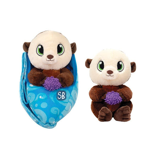 Sea Otter Swaddle Babies Plush Toy 9.5 inch Baby Sling Carrier